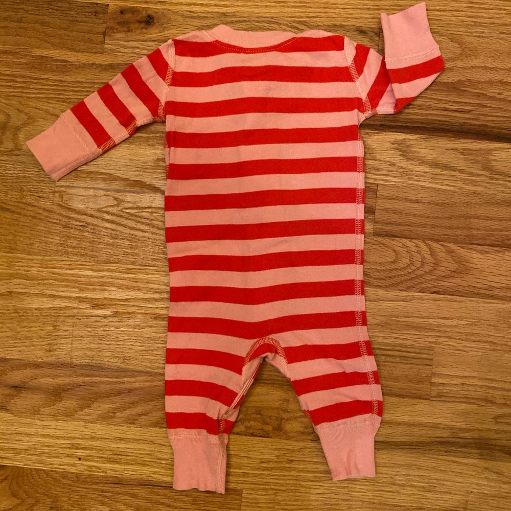 ❌SOLD❌ Hanna Andersson Zipper Baby Pajama Bundle Stripes - Picture 3 of 8